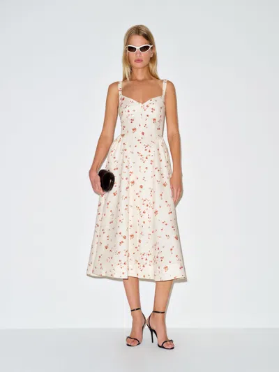 Reformation Birdie Linen Dress Ivory 4 In White