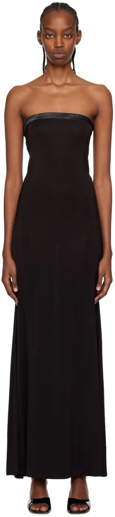 Reformation Black Athens Maxi Dress