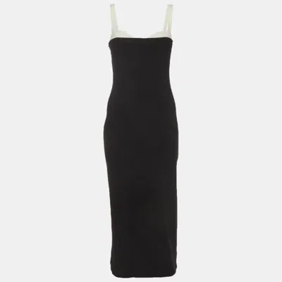 Pre-owned Reformation Black Jersey Midi Dress S