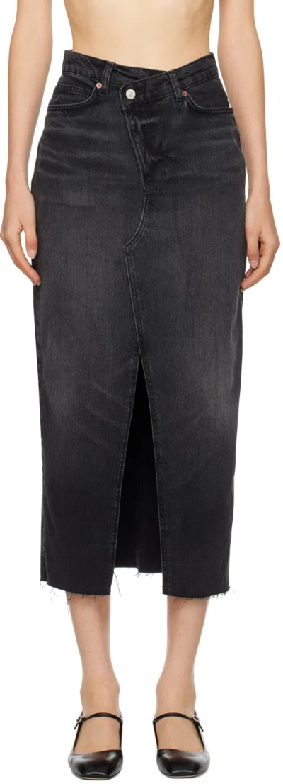 Reformation Nila Long Denim Skirt In Nome