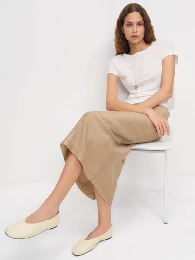 Reformation Blaine Flat Ivory 10.5 In White