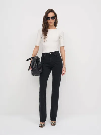 Reformation Blair High Rise Baby Bootcut Jeans Blue 34