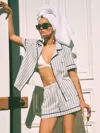 Reformation Blair Pajama Set In Summer Day Stripe