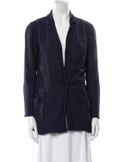 Pre-owned Reformation Blazer In Blue