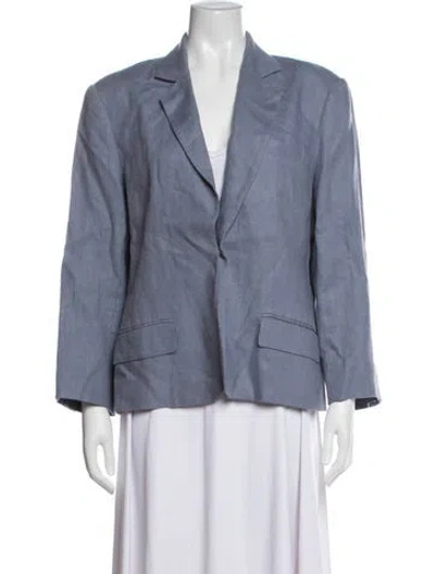 Pre-owned Reformation Blazer In Blue