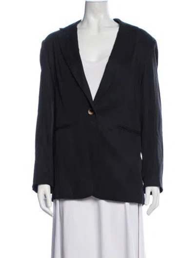 Pre-owned Reformation Blazer In Blue