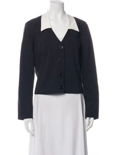 Pre-owned Reformation Blazer In Blue