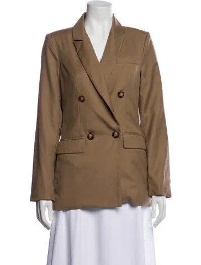 Pre-owned Reformation Blazer In Brown