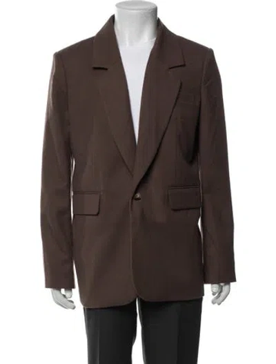 Pre-owned Reformation Blazer In Brown