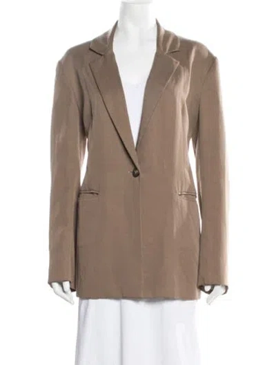 Pre-owned Reformation Blazer In Brown
