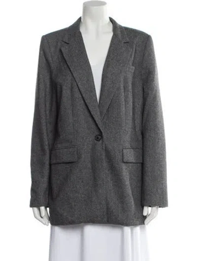 Pre-owned Reformation Blazer In Gray