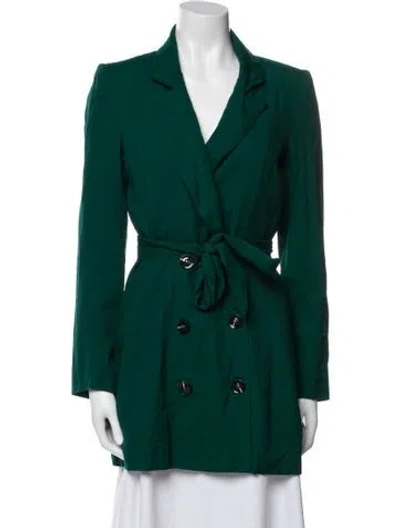 Pre-owned Reformation Blazer In Green