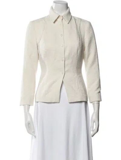 Pre-owned Reformation Blazer In Neutral
