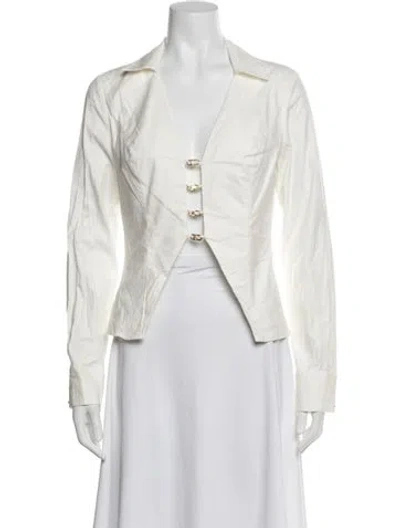 Pre-owned Reformation Blazer In White