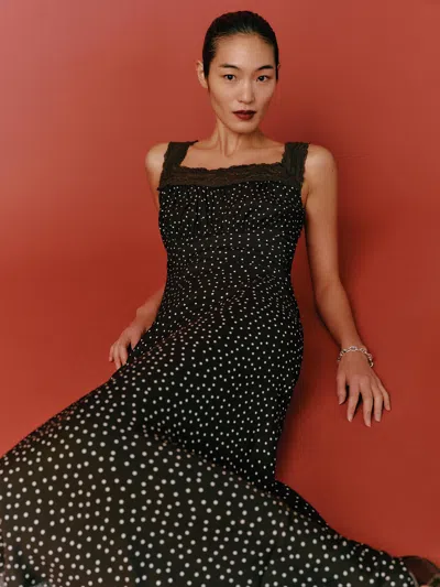 Reformation Bobbie Dress In Black