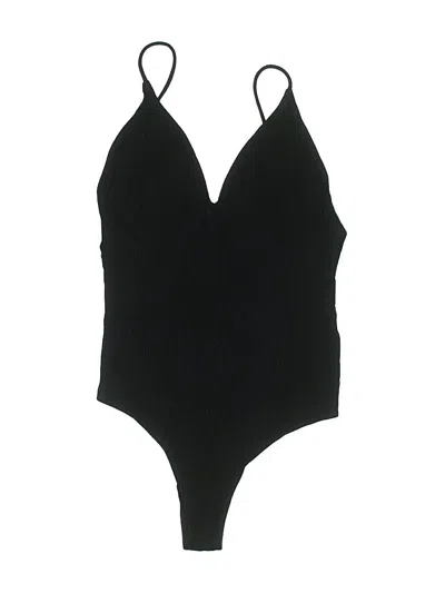 Pre-owned Reformation Bodysuit In Black