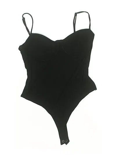 Pre-owned Reformation Bodysuit In Black