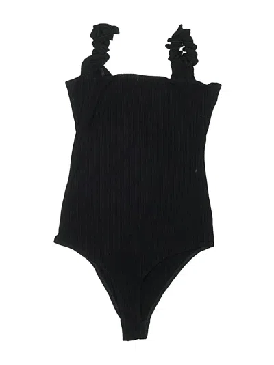 Pre-owned Reformation Bodysuit In Black