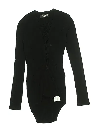 Pre-owned Reformation Bodysuit In Black