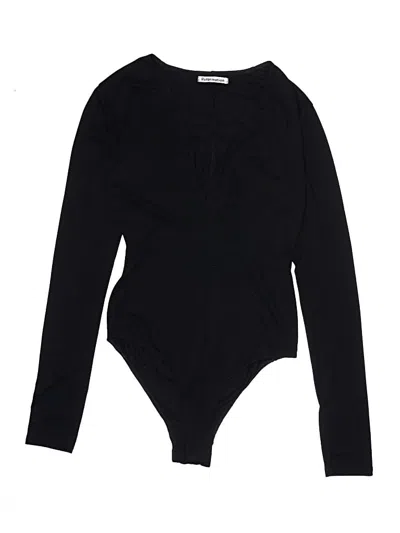 Pre-owned Reformation Bodysuit In Black