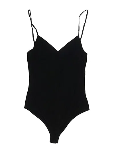 Pre-owned Reformation Bodysuit In Black