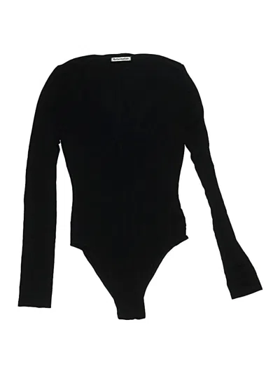 Pre-owned Reformation Bodysuit In Black