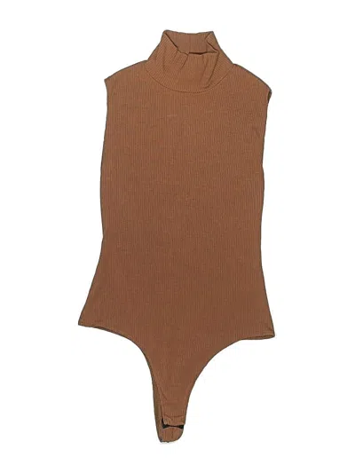 Pre-owned Reformation Bodysuit In Brown