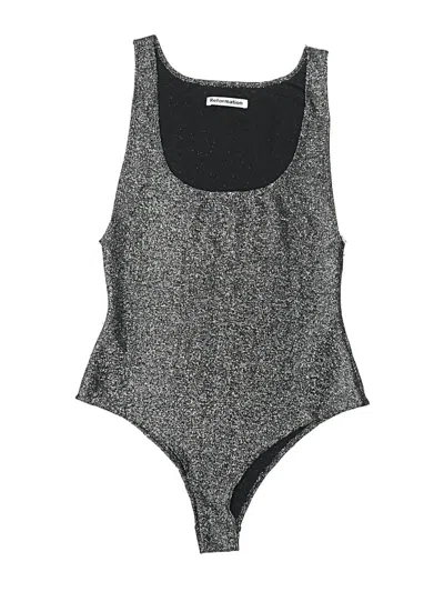 Pre-owned Reformation Bodysuit In Gray