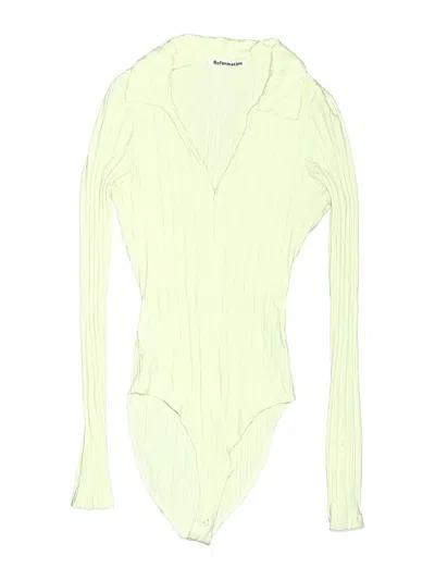 Pre-owned Reformation Bodysuit In Green