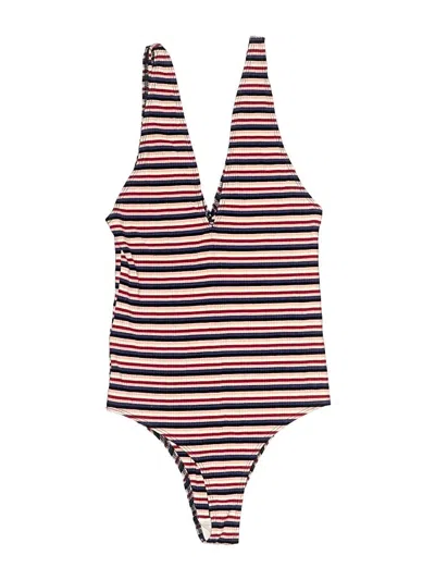 Pre-owned Reformation Bodysuit In Orange