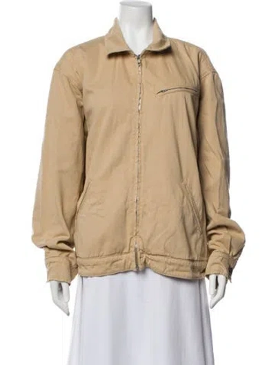 Pre-owned Reformation Bomber Jacket In Neutral