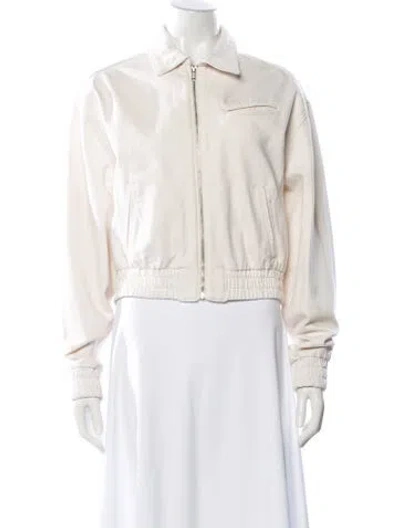 Pre-owned Reformation Bomber Jacket In Neutral
