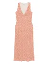 Reformation Brayden Dress In Orange