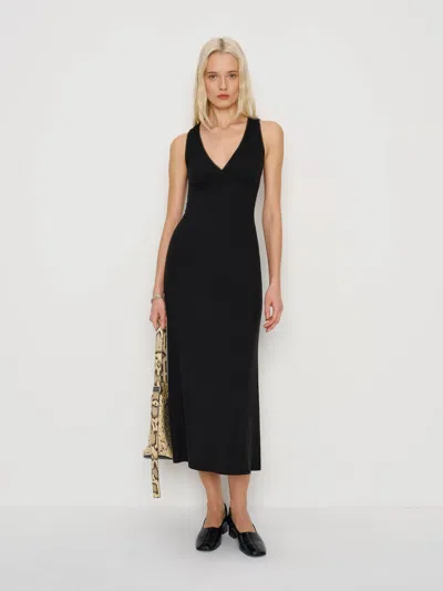 Reformation Brayden Knit Dress Black Xl