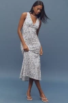 Reformation Vika Floral Side Slit Dress
