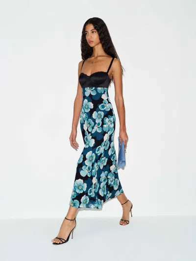 Reformation Breanne Dress Blue Lace 12