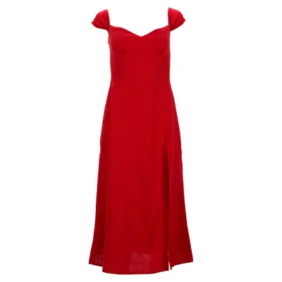 chinese dress ladies Linen Maxi Dress with Pockets