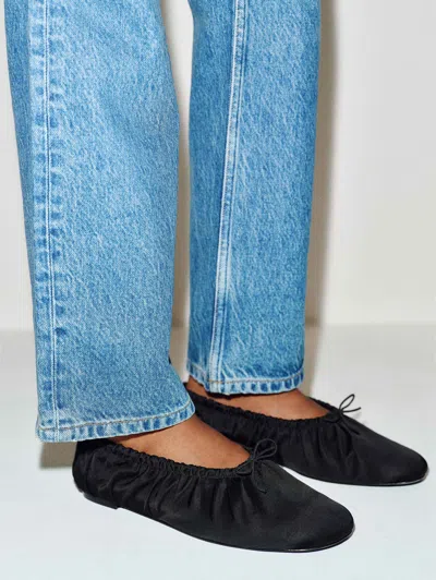 Reformation Ballerines Brie Noir 5 In Black