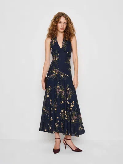 Reformation Briony Dress In Blue