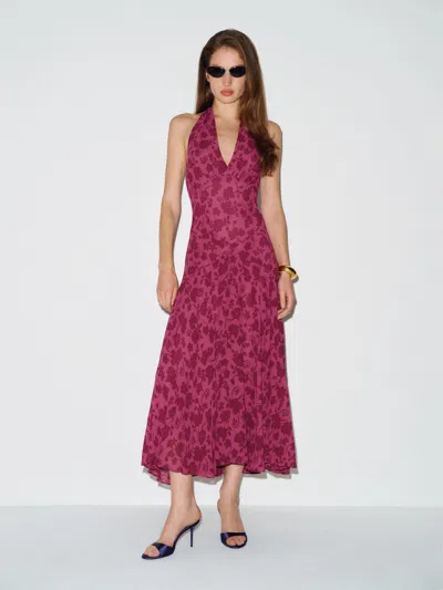 Reformation Briony Dress Pink 12