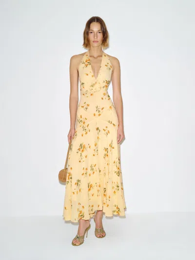 Reformation Briony Dress Yellow 12