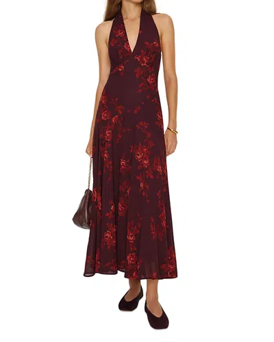 REFORMATION BRIONY HALTER MAXI DRESS