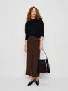Reformation Britt Skirt In Brown