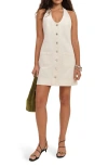 Reformation Brittany Halter Denim Minidress