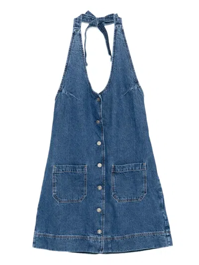 Reformation Brittany Mini Dress In Blue