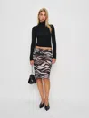 Reformation Brodie Knit Skirt In Black