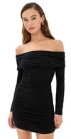 Reformation Brooks Knit Dress Black In Black