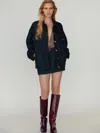 Reformation Brooks Oversized Denim Jacket In Blue