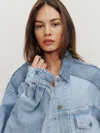 REFORMATION BROOKS OVERSIZED DENIM JACKET