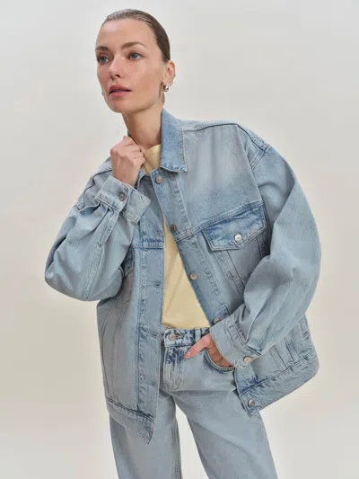 Reformation Brooks Oversized Denim Jacket In Yarra